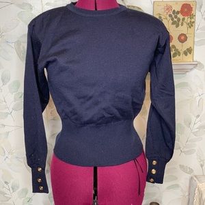 Vintage deadstock shoulder pad sweater 80’s